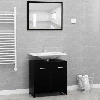 Bathroom Furniture Set White Chipboard